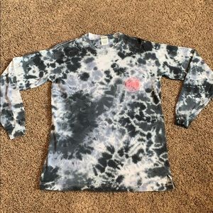 PINK Tie Dye Long-sleeved Tee